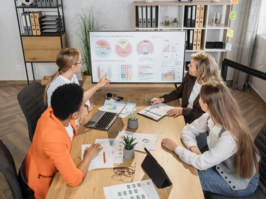 SEO PPC campaign meeting